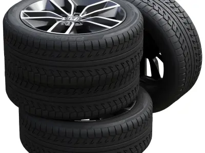 Honda wheels 3D model