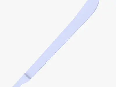 Machete low poly knife Low-poly 3D model