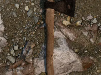 Axe Weapon Pack - Stylized Low Poly Battle Axes 3D model