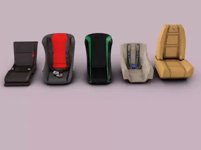 Seat Collection 5 piece 3D model