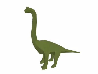 Dinosaur Brachiosaurus - 03 Low-poly 3D model