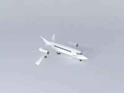 Template Cadillac FTS Business Jet Free 3D model