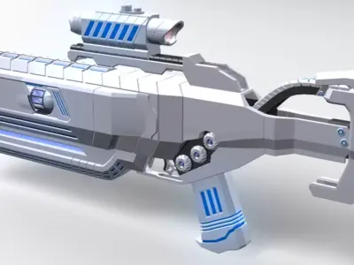 Sci Fi Rifle 3D model