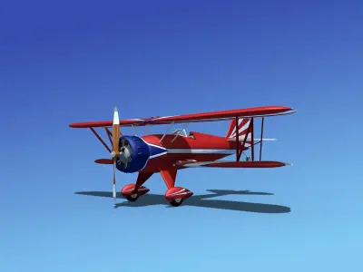 Waco YMF-5 V08 3D model