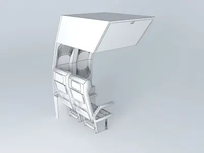 Alliance Airlines economy class seats Free 3D model