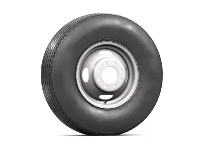 VINTAGE WHEEL AND TIRE 10 3D model