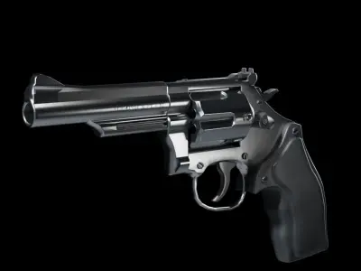 3D Revolver Model 3D model