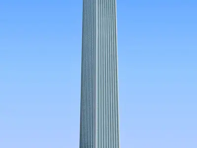 Modern City Tower Building 76 3D model