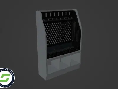 Armory - Rack and Base 01 02 3D print model