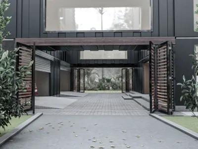 Container Box House Free 3D model