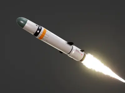 Missile  Low-poly 3D model