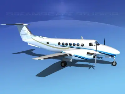 Beechcraft 350 Super King Air V10 3D model