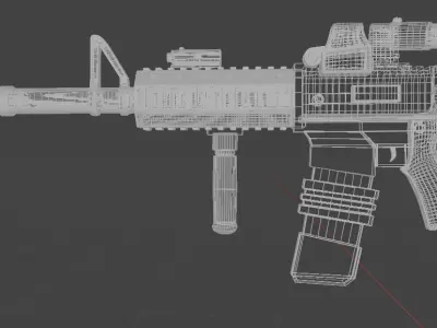 Rifle Pistola 3D model