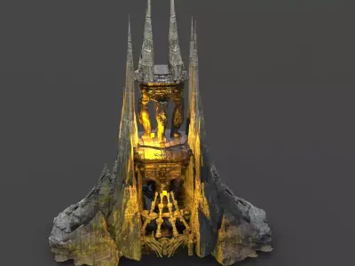 Dark Moria ore Tower 2 3D model