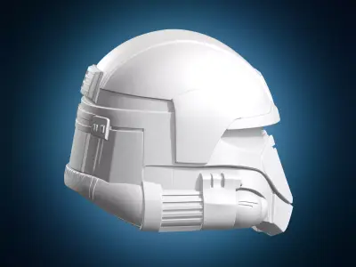 Futuristic Sci-Fi Armor Helmet Design 3D print model