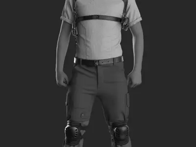 Agent Man 1 - Marvelous Designer with Video Process - Update 3D model