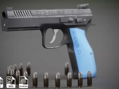 Shadow CZ 2 Low-poly 3D model