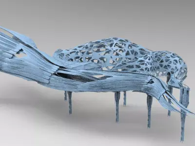 Hybrid base design Exterior Ship 2 3D model