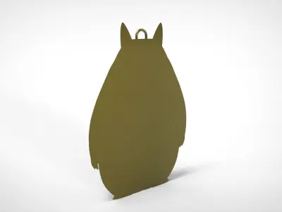 totoro gold figurine 3D print model