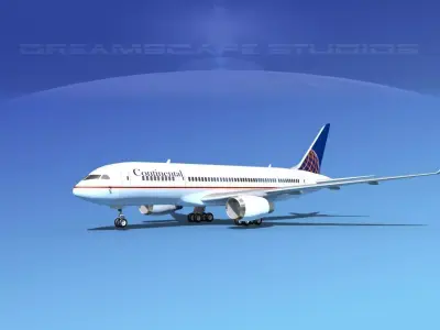 Boeing 787-8 Continental 3D model