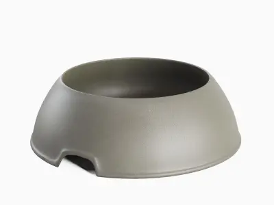 Plastic Dog Bowl A 06 Low-poly 3D model