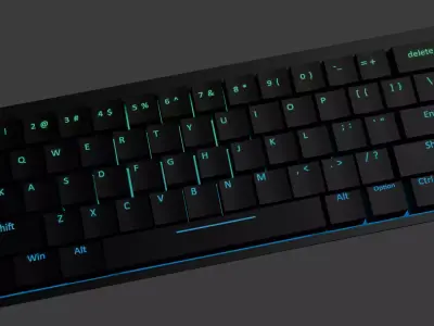 gaming keyboard GK61 Free 3D model