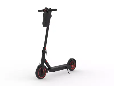 scooter Low-poly 3D model 5