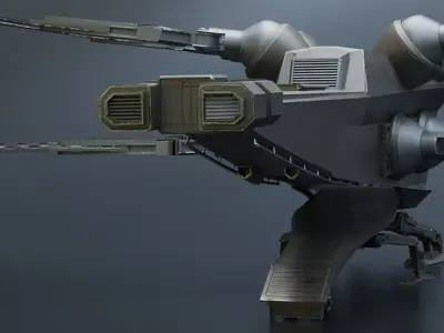 Ornithopter Dune Low-poly 3D model