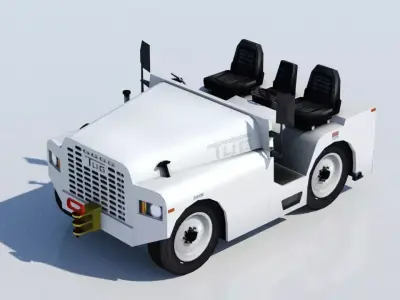 Aircraft TUG Model MT Tow Tractor low poly Low-poly 3D model