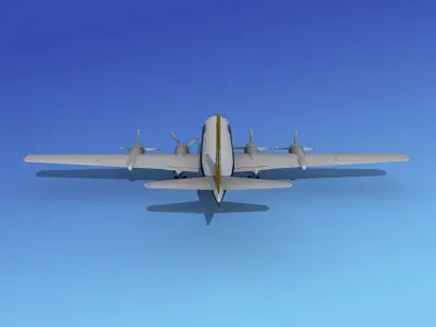 Boeing 377 Transocean 3D model