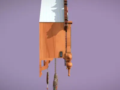Cuckoo Clock 3D Model - Game Ready Asset Low-poly 3D model