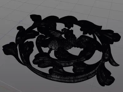 Relief Cockatoo Decoration 3D model