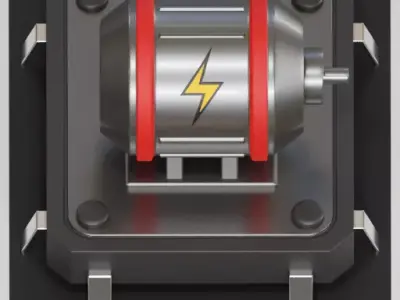 E-Motor-1-Output 3D model