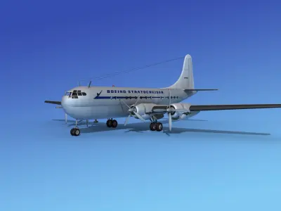 Boeing 377 Stratocruiser 2 3D model