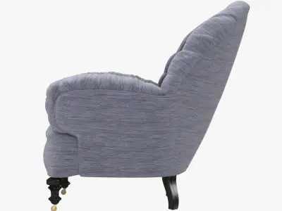 English Victorian turkish style easy chair 3D model