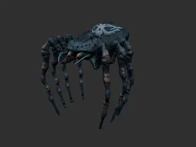 Giant Spider Low-poly 3D model