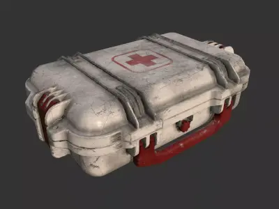 First Aid Kit Medical Supplies Low-poly 3D model