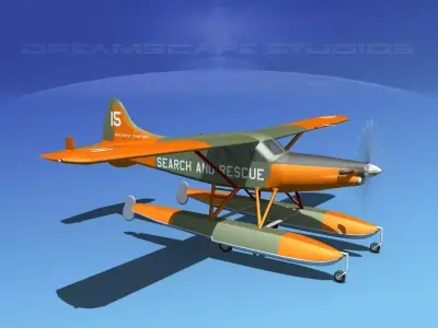 DeHavilland DHC-2 Turbo Beaver V11 3D model