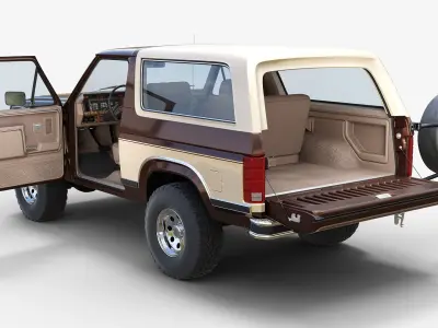 1986 Ford Bronco XLT 3D model purchase
