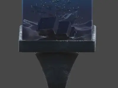 Seabed ring1 Low-poly 3D model