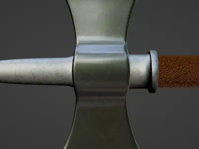 Battle Axe - Labrys Low-poly 3D model