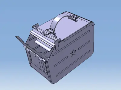 Ammunition Box DShK DShKM NSVT NSV KORD 3D model