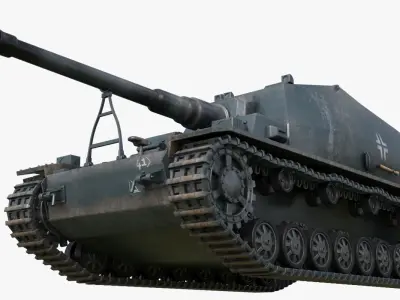 Tank K18 Auf Panzer Mental Ray  3D model