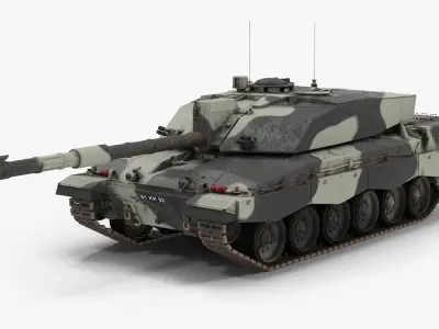 FV 4034 Challenger 2 Low-poly 3D model