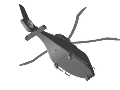 airbus h160 helicopter 3D model