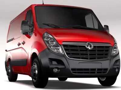 Vauxhall Movano L1H1 Van 2016 3D model