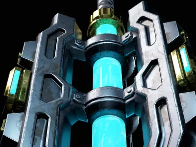 Thunderstrike Hammer Low-poly 3D model