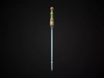 Stylized Hobbit Sword - Brandycleave - Game Ready 3D model