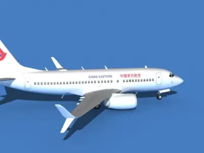 Boeing 737 MAX 7 China Eastern 3D model
