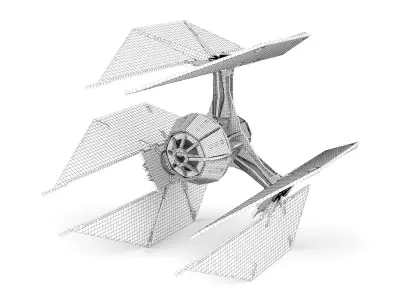 Spaceship wooden toy 06 3D model